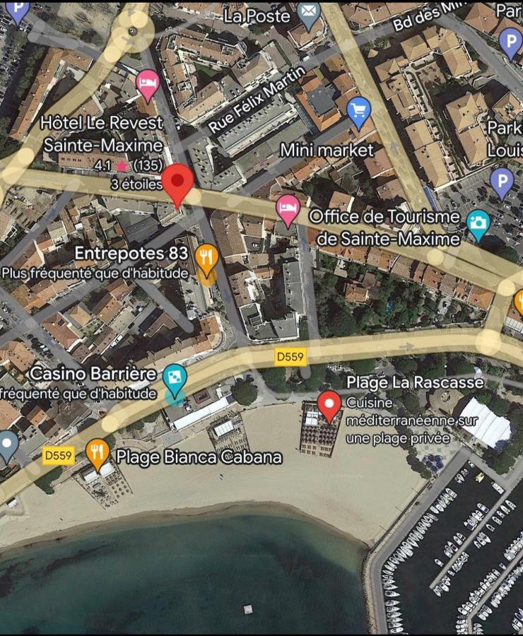 Centre Ville Sainte Maxime 100M Plage Et Commerce A Pied Exterior foto